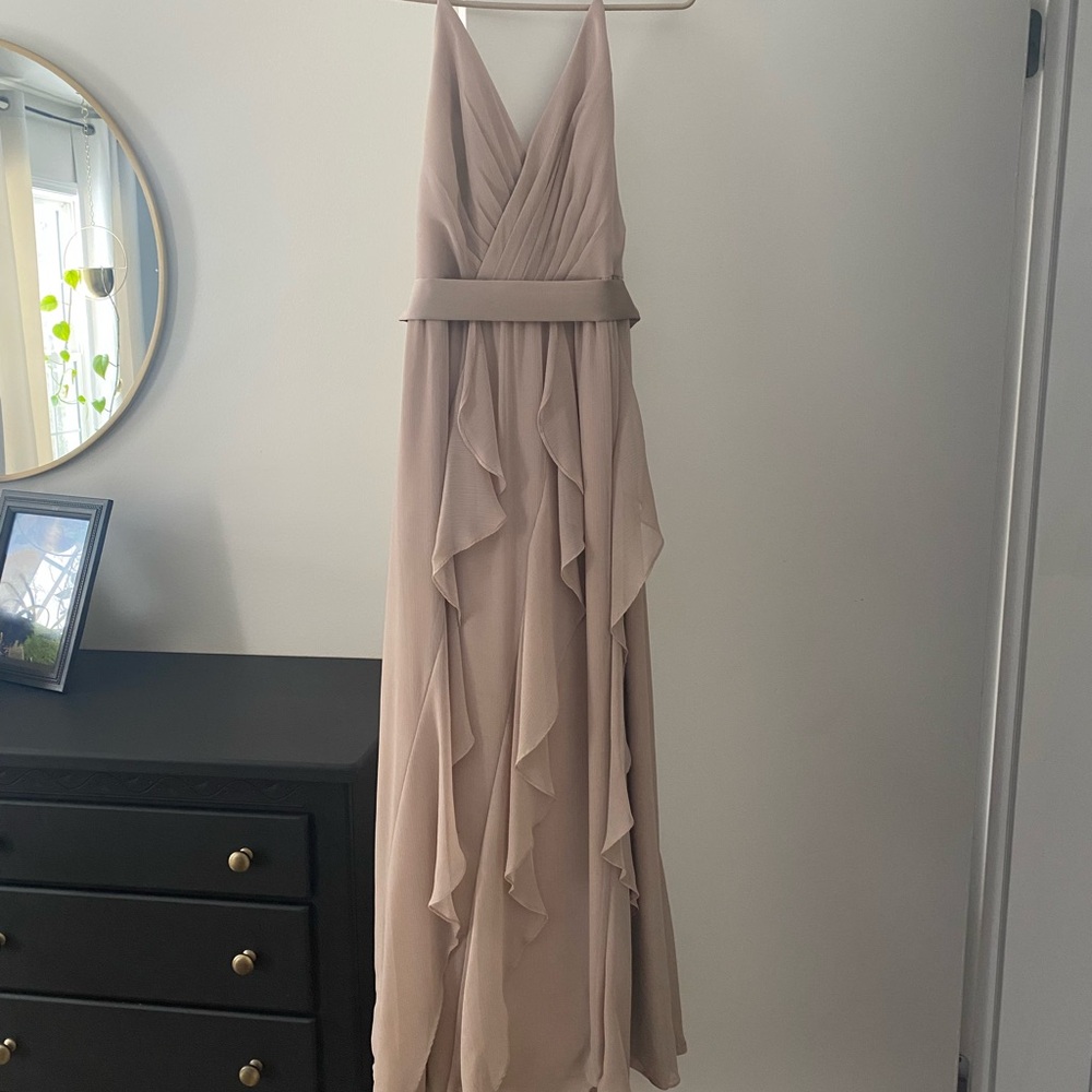 Elegant Beige Evening Gown